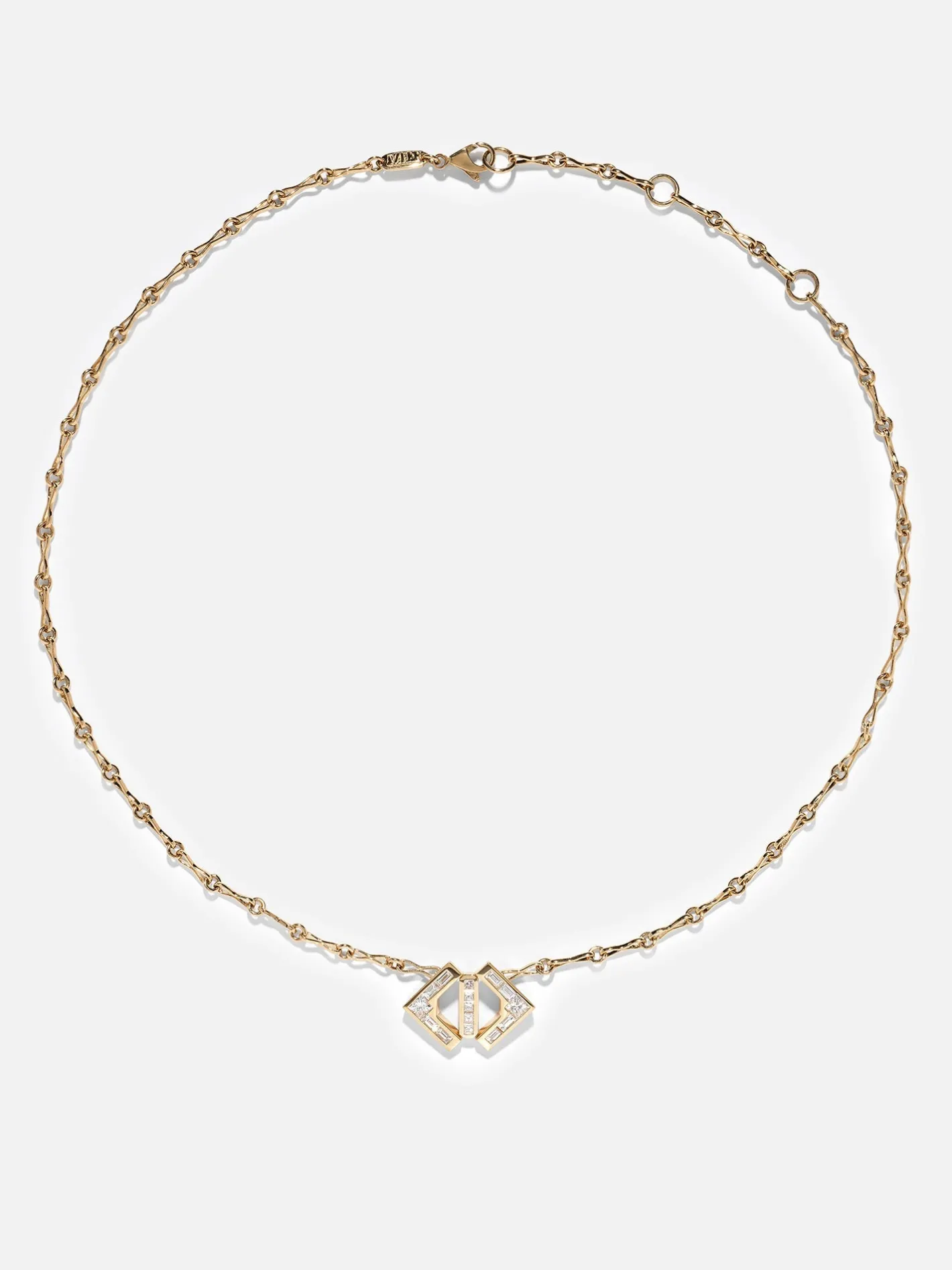 Glow Diamond Necklace on Motif Chain<AZLEE Jewelry Sale