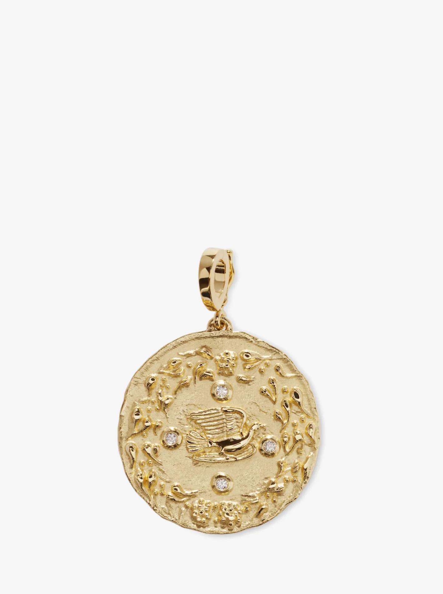 Mother Nature Large Diamond Coin<AZLEE Jewelry Outlet