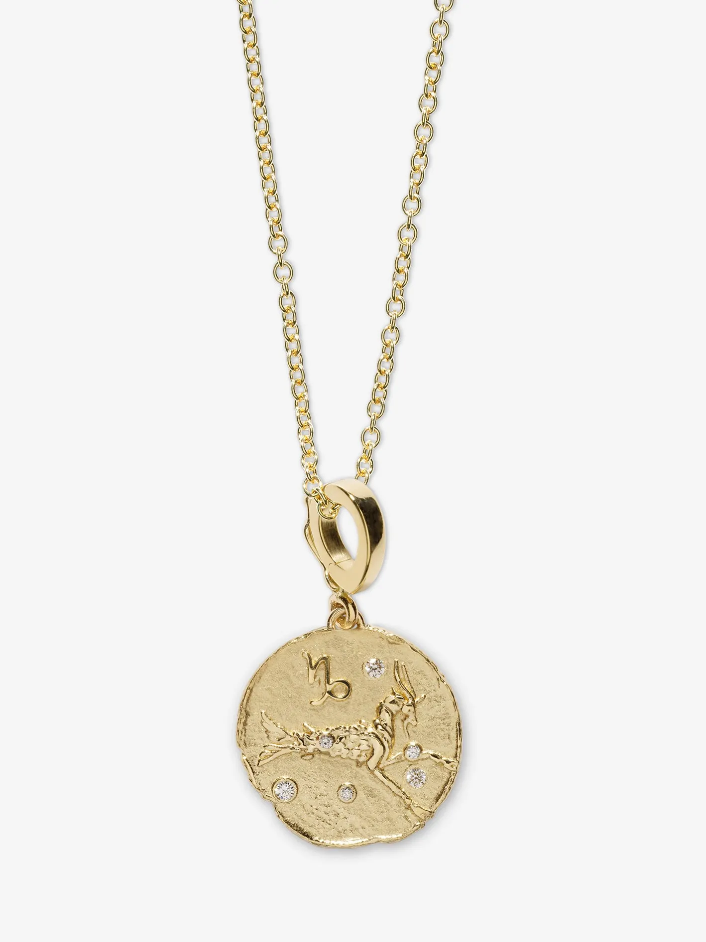 Of The Stars Capricorn Small Coin Charm<AZLEE Jewelry Store