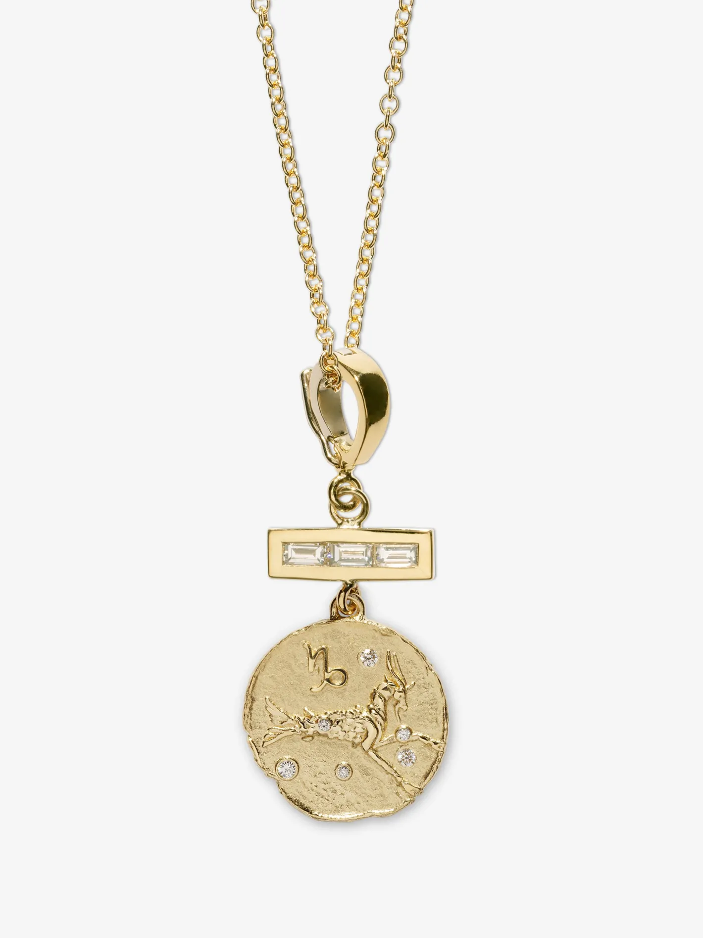 Of The Stars Capricorn Small Coin Charm<AZLEE Jewelry Store