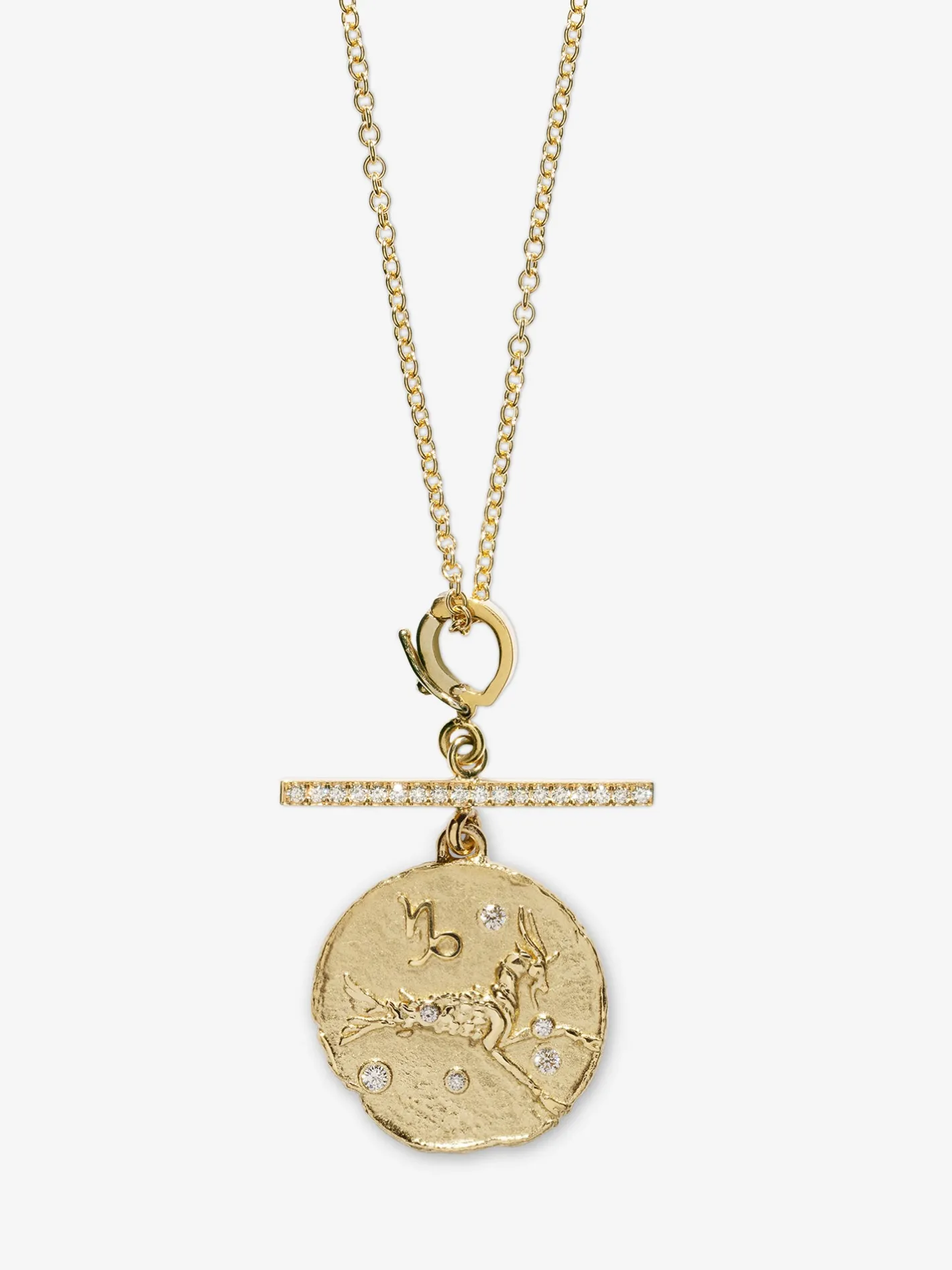 Of The Stars Capricorn Small Coin Charm<AZLEE Jewelry Store