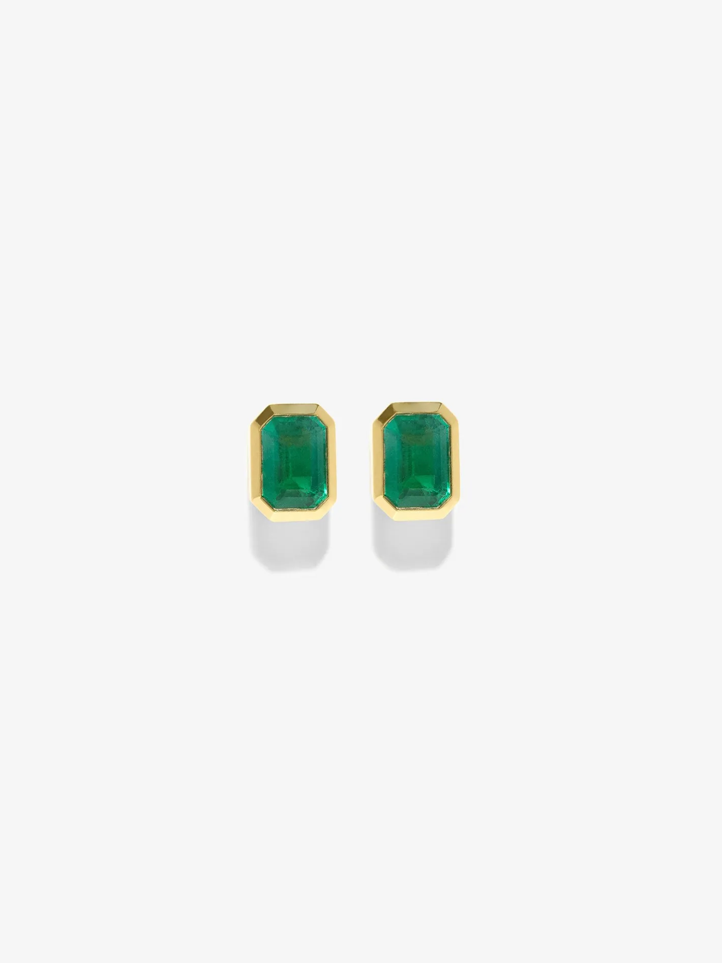Rich Small Emerald Studs<AZLEE Jewelry Best